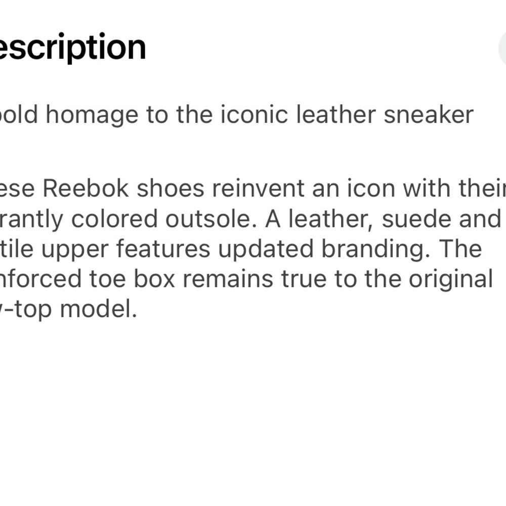 Reebok Classic Leather LTD shoes. Beige,  Gray, Yellow. Unisex. Women 8, Men 6.5 - Picture 6 of 6
